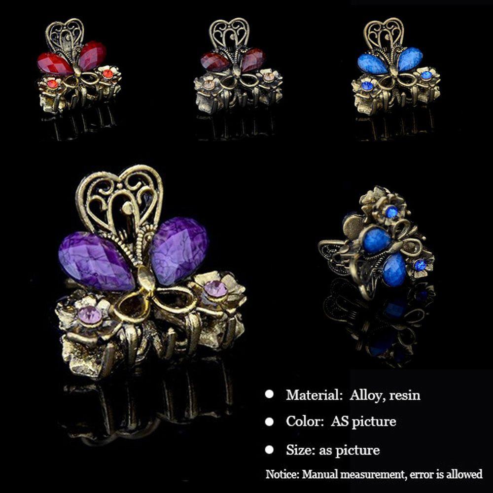 Accessories Retro Vintage Gifts Resin Hairpins Jewelry Claw Mini Butterfly Hair Clip