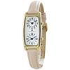 Watch with Leather Dual Time [Salvatore Marra] Women's Strap, Rectangular, Square, [] (no.1 Beige)
