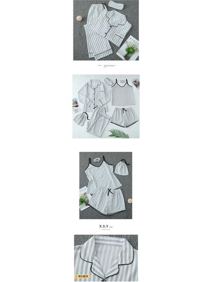 Комплект хлопковой пижамы для парного ношения родитель-ребенок - Женская майка и шорты с детской домашней одеждой из 7 предметов.