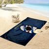 Large Beach Towel with Sampdoria FC Badge, Quick Dry Microfiber, Soft Absorbent, for Beach Pool Soccer Fan Gift