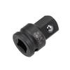 Uxcell Impact Socket Chrome Molybdenum Female To for Automotive Power Hand Tool Repair and Replacement Adapter, Steel, Black, 9.5mm 12.7mm Male,