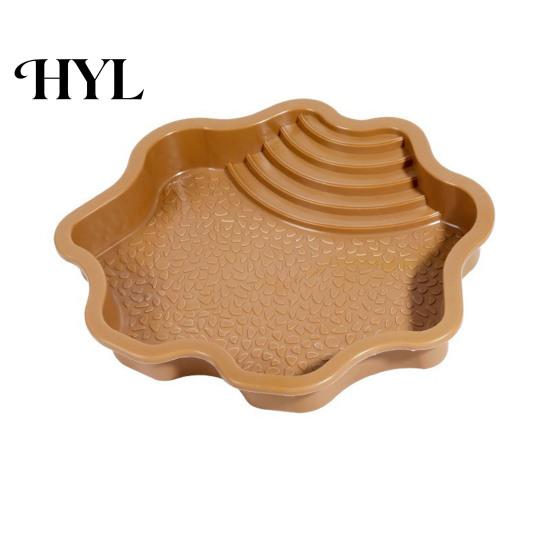 High-quality Turtle Bathing Tub Reptile Pool Large Tortoise Feeding Dish Water Bowl with Convenient Bath Ramp Aquarium Ornament for Lizard Gecko Snake