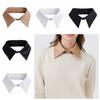 Korean Style PU Leather Fake Collar Chiffon Sweater False Collar Detachable Shirt Colar  Sewing