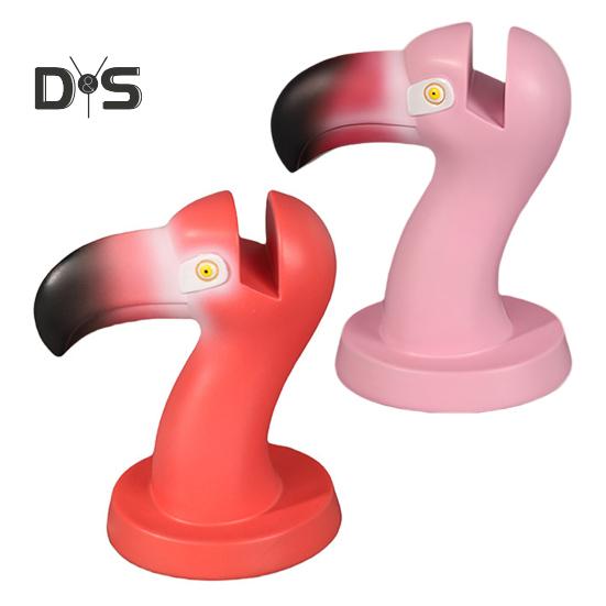 Держатель для очков Фламинго, подставка для очков, статуэтка животного из смолы, украшение для рабочего стола, прочная нескользящая стойка для очков