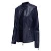 Fashion Women's Leather Jacket PU Leather Short Coat Stand Collar Jacket Women's Spring and Autumn Thin Leather Jacket