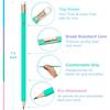 V-Opitos Wood-Cased #2 HB Pencils, 48 Pack Pre-Sharpened Pencils with Top Erasers, Bulk Pastel Color Pencils for School Teacher Supplies, Writing,