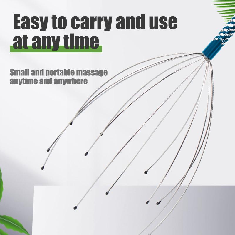 Durable And Safe 1Pcs Head Massager Scratching Octopus Scalp Tool Non Soul Extractor Divine Tool Extraction Health And Wellness Head Therapy