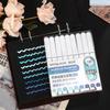 JIANWU 9 Pcs/set  Large-capacity Straight Liquid Soft-head Painting Marker Pen Creative DIY Journal Student Supplies Stationery