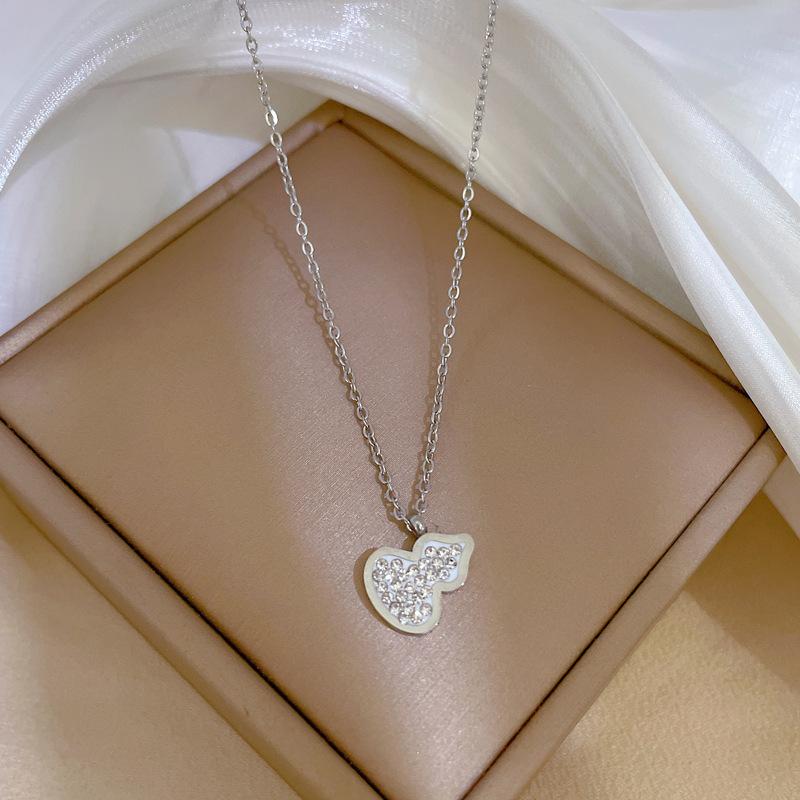 Real Gold Cold Necklace In The E-Commerce Good Goods Furnace, Women'S Collarbone Chain With Jewelry
