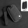 Suede Car Flip Key Case Cover for VW Volkswagen Golf 7 MK7 Tiguan MK2 T-roc Skoda Octavia Kodiaq Karoq Seat Ateca Leon Passat