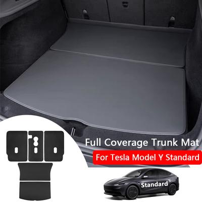 Для Tesla Model Y Juniper Standard 2026 Коврик в задний багажник Кожаный защитный чехол для спинки сиденья Всепогодный коврик для груза Антигрязевой коврик