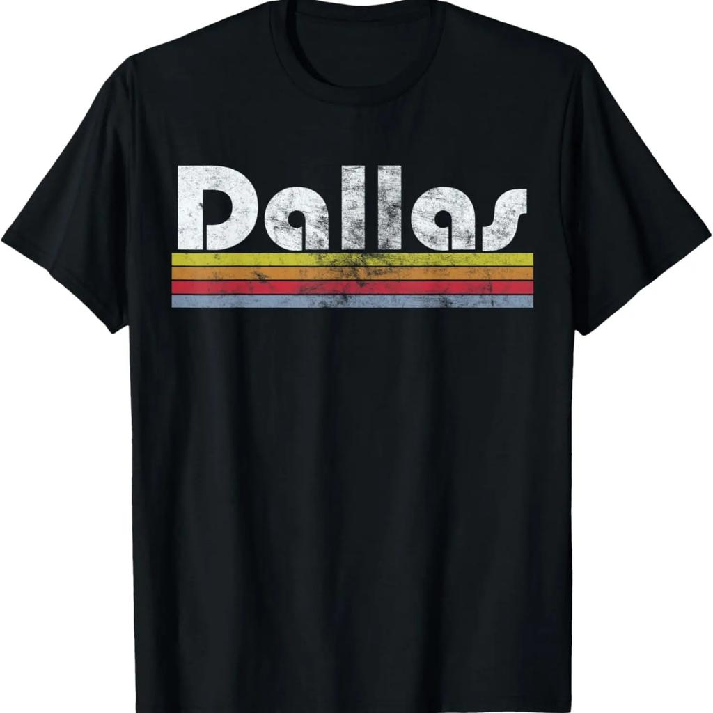 Dallas Texas Retro Vintage Pride 70s 80s 90s Men Women Gift T-Shirt