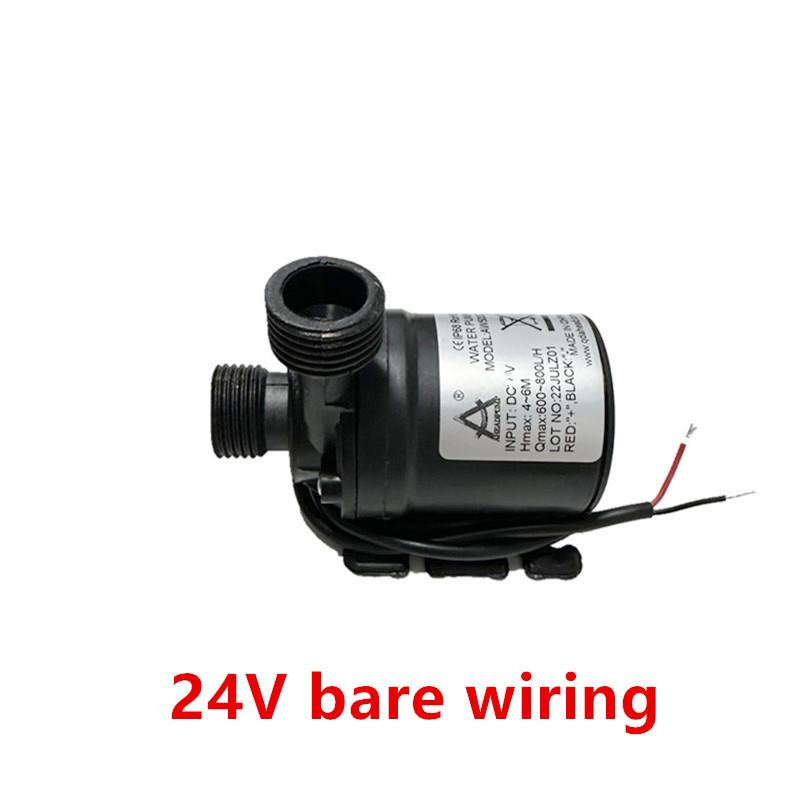 12v Super Quiet Brushless Pump 24V 800L/H Brass Joint Underwater Fish Tank Circulating Pump Waterproof Solar Submersible Pump