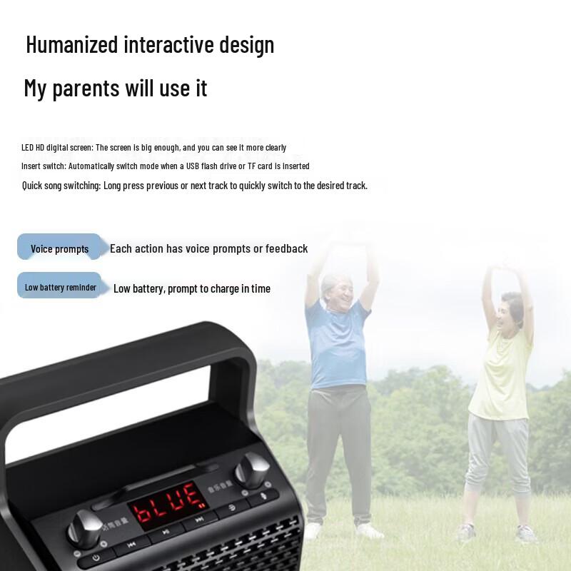 Edifier PP205S Портативная Bluetooth-колонка для K-песен с двумя микрофонами, штекер CN (адаптер в комплекте)