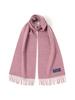 Beams Boy HIGHLAND TWEEDS Solid Scarf, Small, Women's, Dusty Pink, Free Size