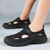 Men Closed Toe Mesh Sandals Soft Sole Elderly Dad Casual Beach Shoes
