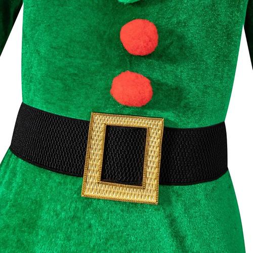 Children's Christmas Elf Costume Pants Set With Santa Hat
