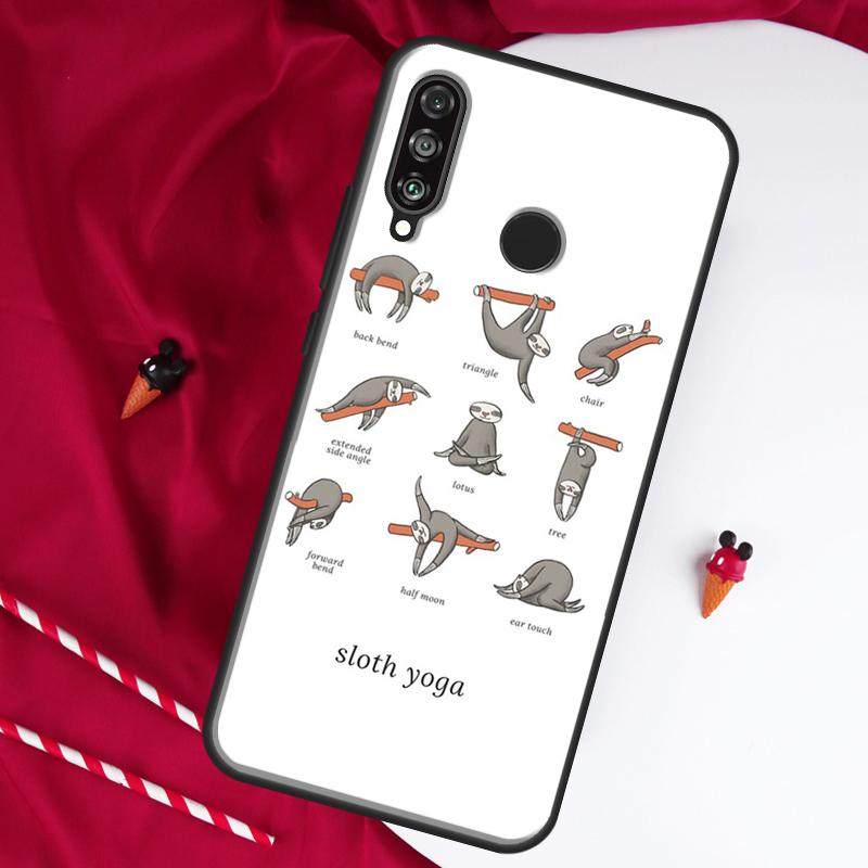 Sloth Animal Cute For Huawei Nova 9 SE 10 5T Y90 Y70 Y60 Y61 Y91 Y72 12i 12s 11i P60 Pro P20 P30 P40 Lite Case