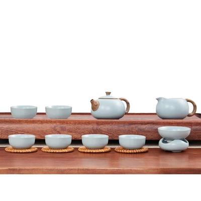 Чайный набор из 10 предметов Bafangli Xishi, выполненный в стиле ручной керамики
