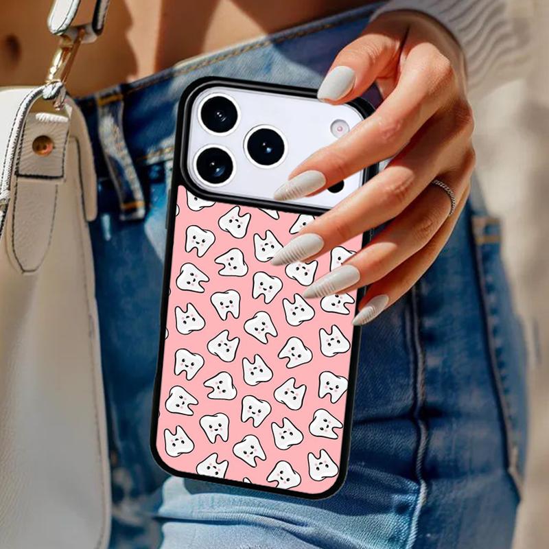 Чехол для телефона Стоматолог Зуб Стоматологический Гигиенист Для iPhone 17 Air 14 15 13 12 Max Чехол Для Apple 14 15 16 16e 11 Pro Max Plus