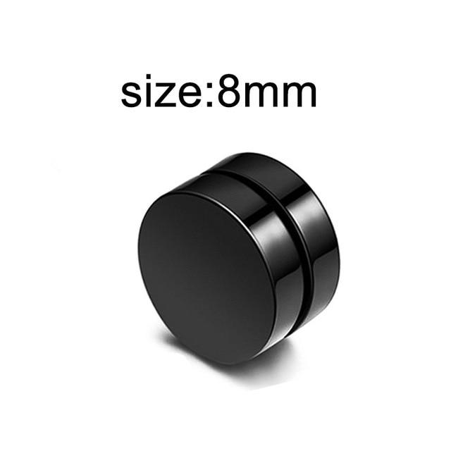 Новые популярные 1 шт. серьги-клипсы из нержавеющей стали безболезненные для мужчин/женщин панк черные непирсинг поддельные серьги ювелирные изделия подарки