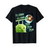 Erm What The Meep Funny Alien Cat Dank Meme Brainrot T-Shirts Fashion Short Sleeve T Shirt Tee Men Women Soft Sport Summer Tops