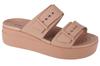 Brooklyn Low Wedge Sandal, Womens Brown Slides