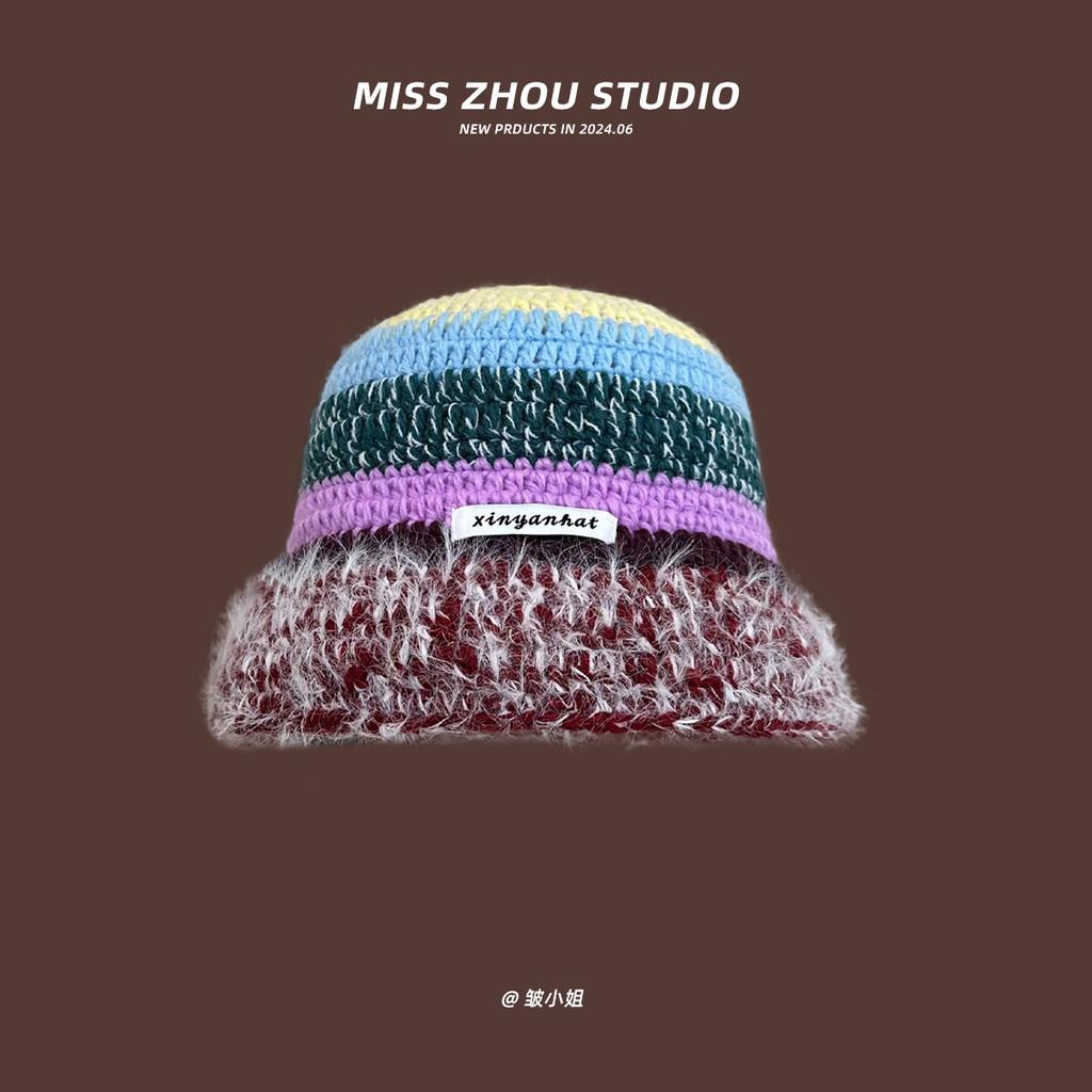 Винтажная очаровательная вязаная панама с цветочным узором для женщин, идеально подходящая для уютных осенних и зимних дней