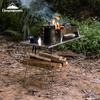 Легкий сетчатый стол Coleman T-2355 с квадратной столешницей из нержавеющей стали с рисунком и дополнительным подносом