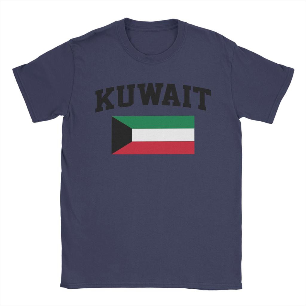 Kuwait Flag TShirt Unisex Funny Cotton Tee Shirt Round Collar Short Sleeve T Shirts Plus Size Clothes