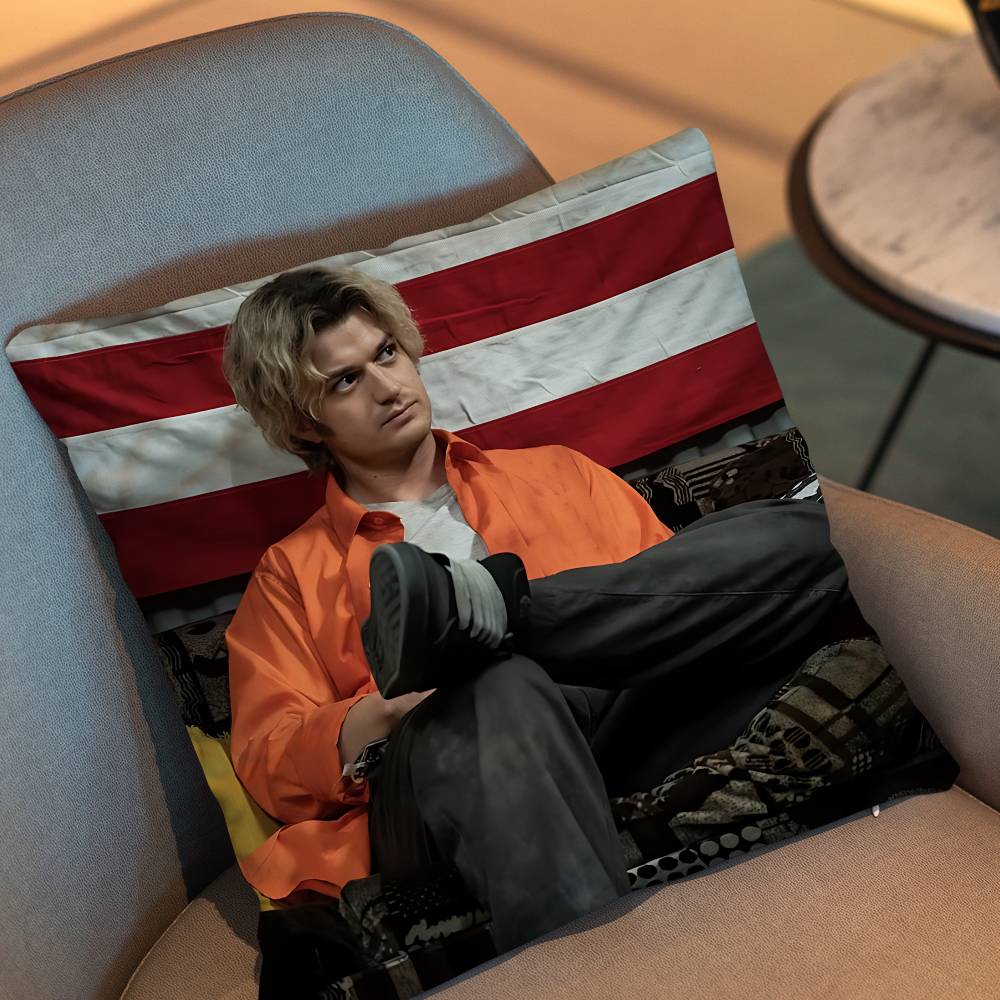J-Joe Keery Movie Cold Storage Pillow Case Pillow Case Living Room Sofa Cushion Cover Suitable For Home Bedroom Room Decoration