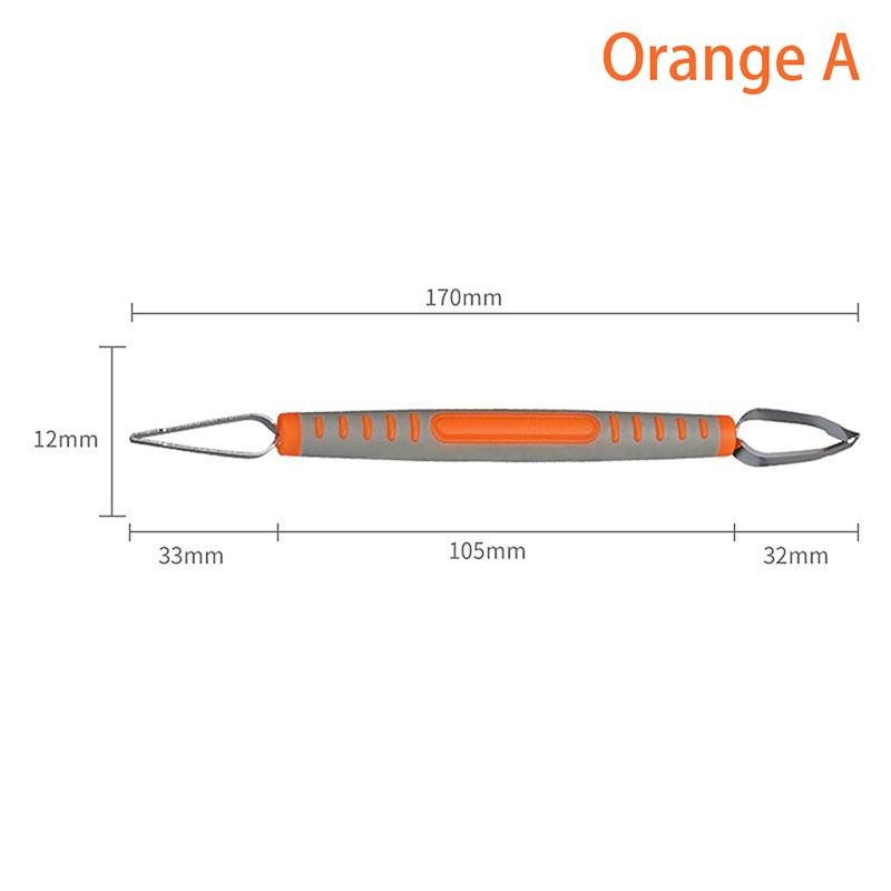 Инструмент для создания текстуры керамики, нож для резьбы по дереву, пластиковая ручка ручной работы, двухголовый кольцевой нож для резьбы по глине, инструмент для тонкой резьбы