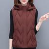 Зимние женские жилеты с капюшоном, теплые безрукавки, женские повседневные короткие пальто