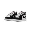 Кроссовки Air Jordan 1 Low ALT SE TD белые черные матовые серебристые детские огненно-красные IB3886-106