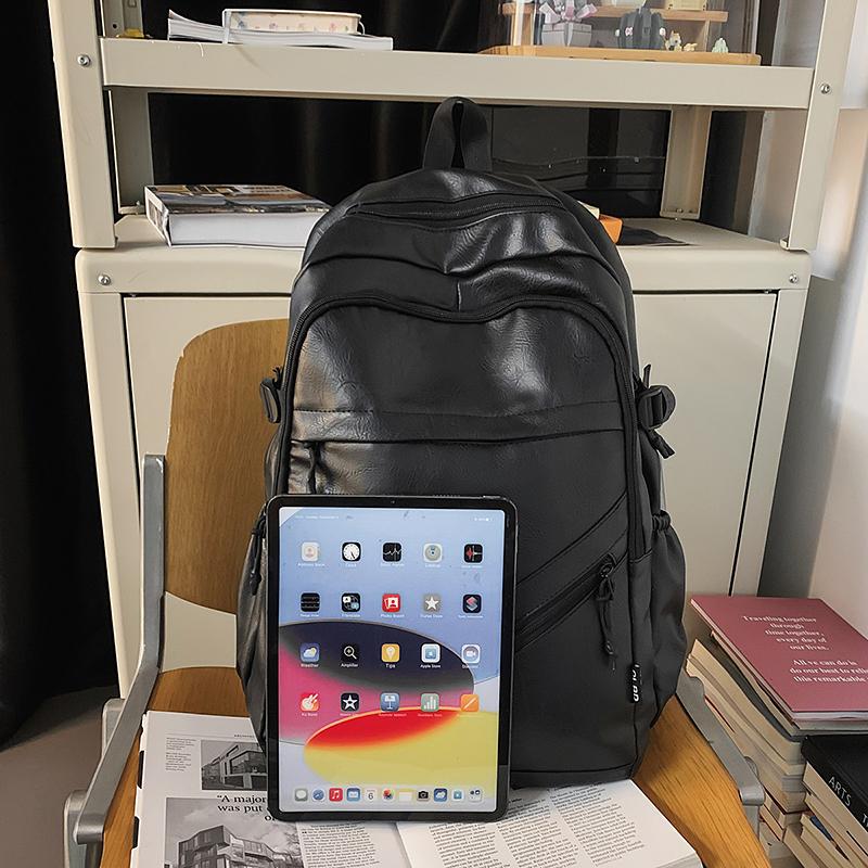 Деловой мужской рюкзак из ПУ, рюкзак для компьютера, студенческий, большой вместимости, школьный рюкзак