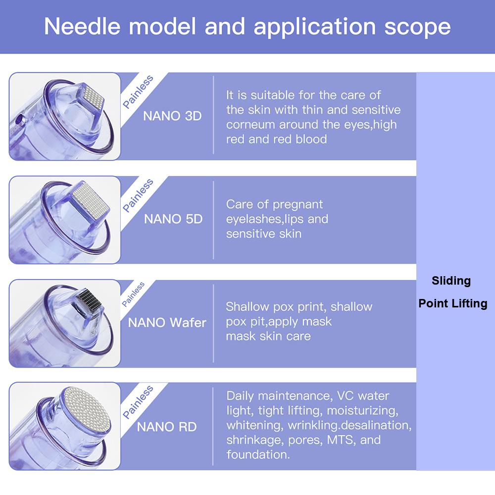 Dr.Pen Сменные иглы A7, картриджи с наконечником, одноразовые иглы для микронидлинга MTS, ролик для дермы, сменные иглы, 10 шт./упак.