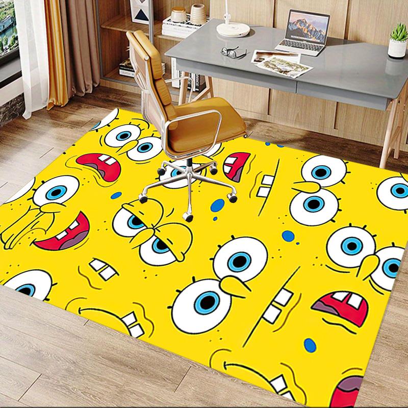 1pc Spongebob Squarepants Carpet for Playroom Bedroom Living Room Sofa Home Decor,kids Game Area Rug Non-slip Floor Mat Y7295