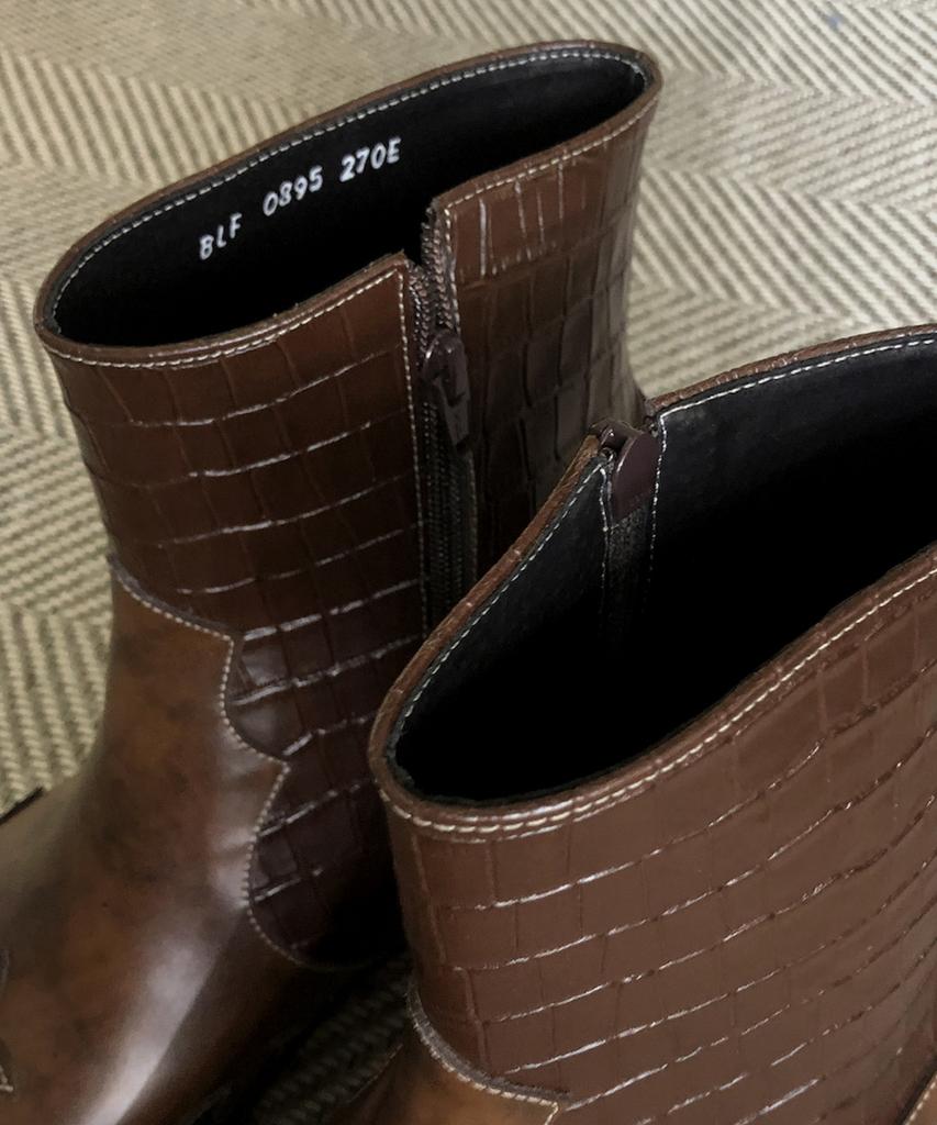 Joenshoe Cadenza Western Boots Brown Combination