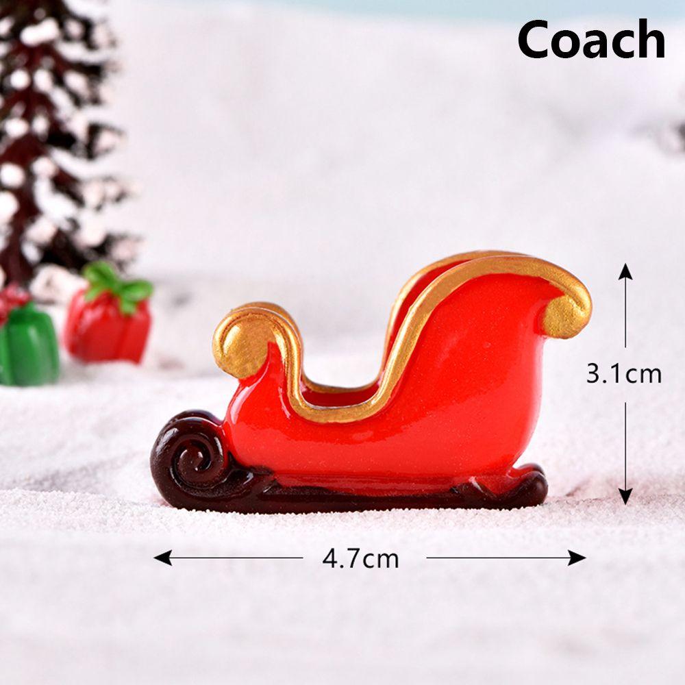 Бонсай Кукольный домик Сказочный сад Рождественское украшение Миниатюрная карета Фигурки оленей Домашний декор