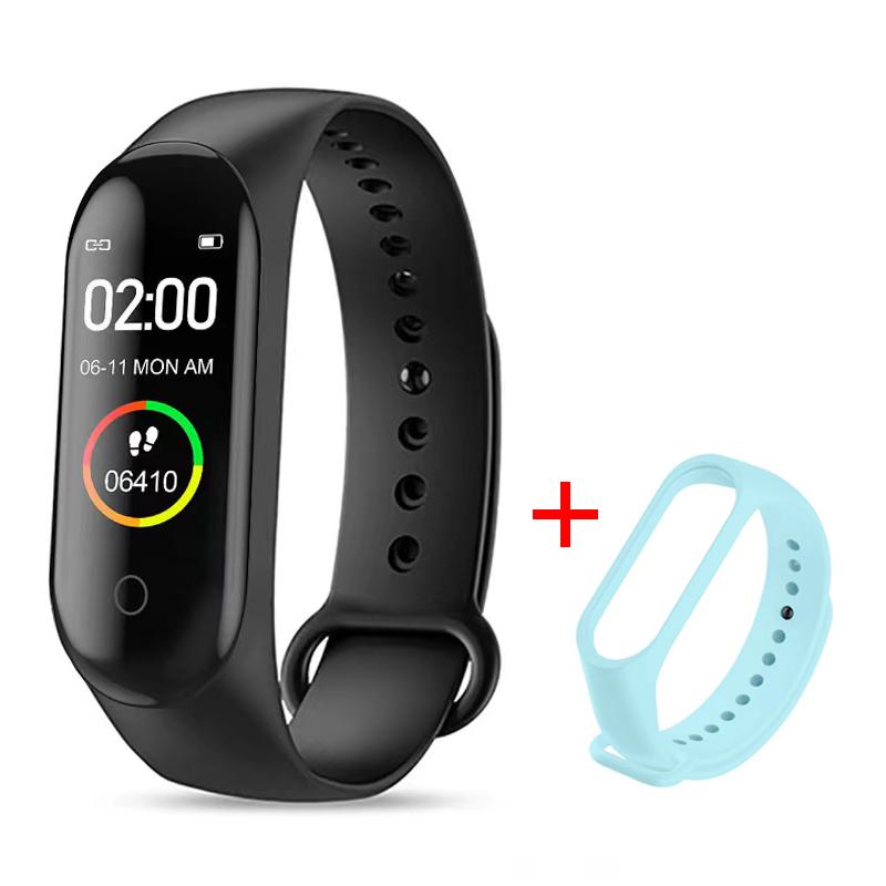 Водонепроницаемый M4 Смарт-часы Браслет Монитор артериального давления и сердечного ритма Смарт-браслет Фитнес-трекер Браслет для Android IOS