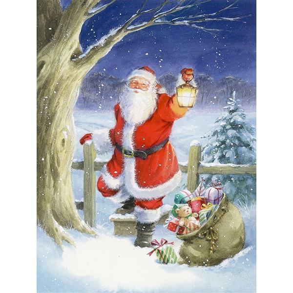 DIY алмазная живопись Санта-Клаус Алмазная вышивка Рождественский зимний пейзаж вышивка крестиком набор мозаики со стразами Рождественский подарок
