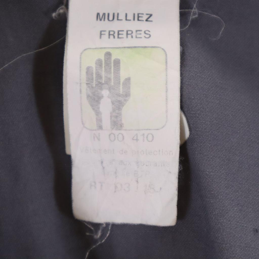 MULLIEZ 80-е Евро Спецодежда Винтаж С подкладкой Куртка 104-108 Серый Мужская Б/У