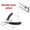 Stainless Steel Mini Needle Nose Pliers Curved Nose Pliers Jewelry Making Hand Tool Pliers for DIY Bracelet Jewelry Making Tools