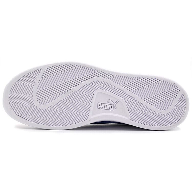 Puma Smash Synthetic Leather Mid-Top Sneakers Unisex Sneakers White Blue 366924-01