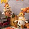 Artisanal Straw Scarecrows Sphere Thanksgiving Handmade Straw Man Sphere Hanging for Festival Home or Gifts