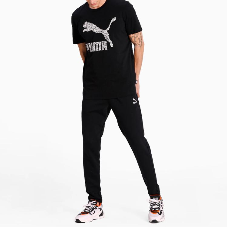 Puma Футболка с короткими рукавами и круглым вырезом X Mr Doodle, мужские топы, черные 598641-01