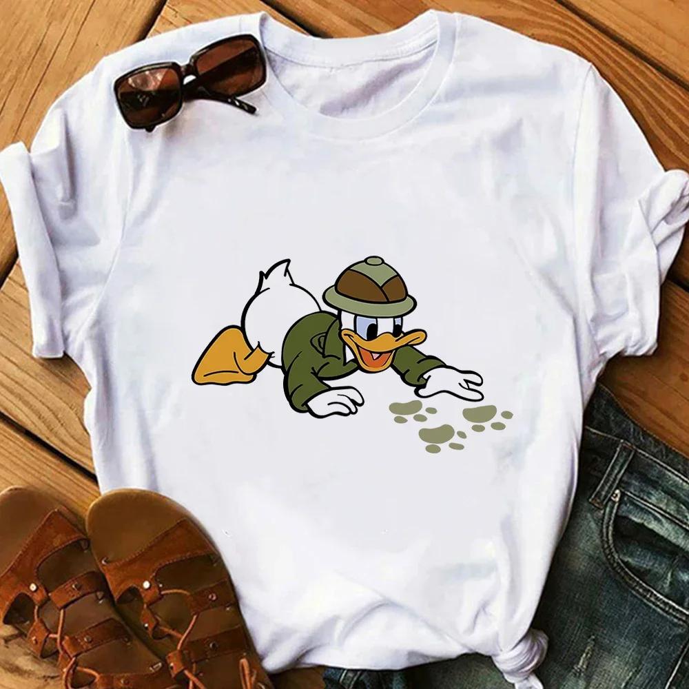 Fashion Cartoon Tees Mickey Mouse T Shirt Summer Family Clothing T-shirts Streetwear Y2k Blouses Unisex