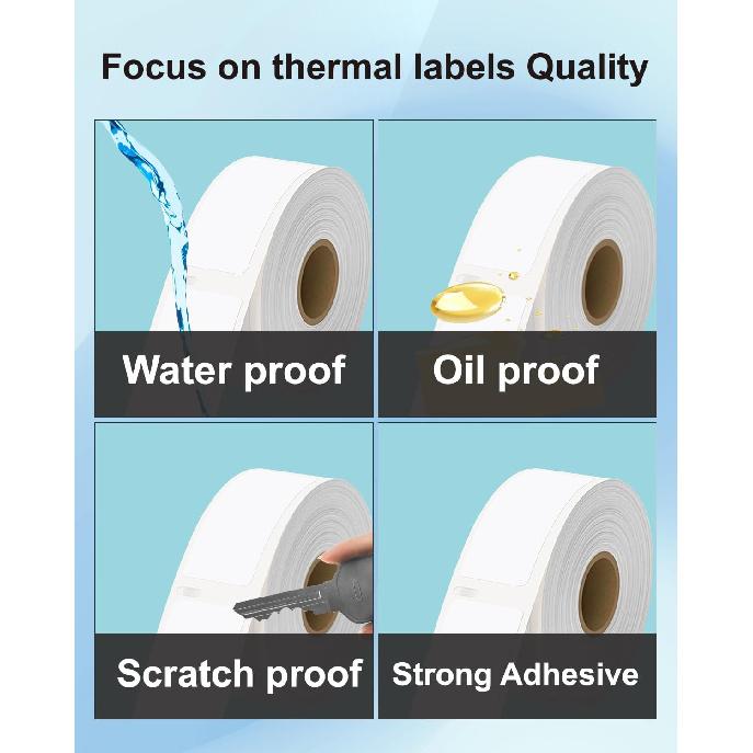 Weemay 30336 FNSKU Barcode Labels, Compatible for DYMO LabelWriter 5XL 550 550 Turbo 4XL 450 Wireless 450 Duo, 1" x 2-1/8", 25mm x 54mm Label with