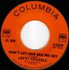7-дюймовая пластинка LEFTY FRIZZELL - Don't Let Her See Me Cry / James Ri 442839 Columbia 1963 US Folk Б/У