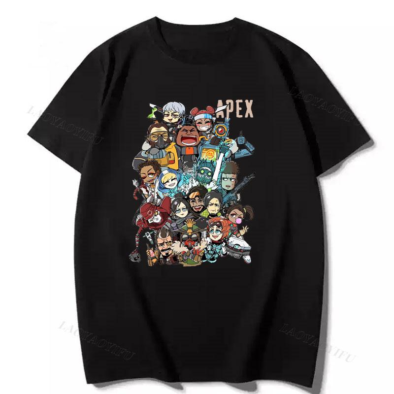 Одежда для женщин Игра Apex Legends Футболка Мужская одежда Официальный сайт Футболки Графические футболки Винтажные Новинка в Рубашках и Футболках
